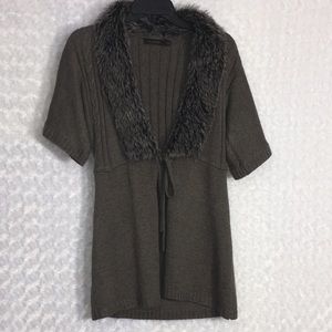 The Limited Faux Fur Sweater